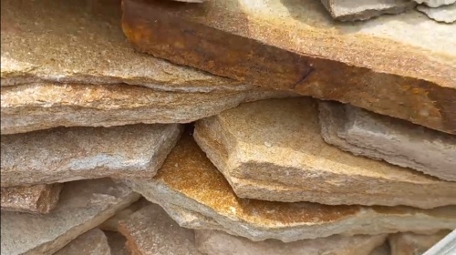 Плитняк златолит жёлтый золотистый для отмостки купить в Республике Якутия