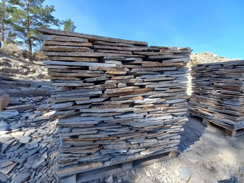 Плитняк златолит серебристый для фасада купить в Республике Якутия