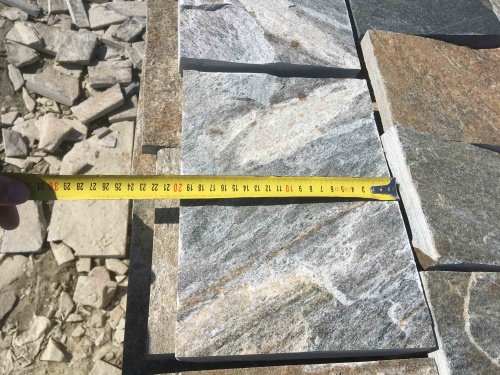 Плитка пилёная златолит Уральский для цоколя, отмостки купить в Республике Якутия