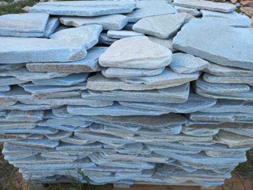 Плитняк златолит зелёный галтованный для цоколя купить в Республике Якутия